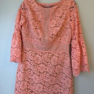 NWT Gorgeous Pink Lace Vince Camuto Dress sz 10